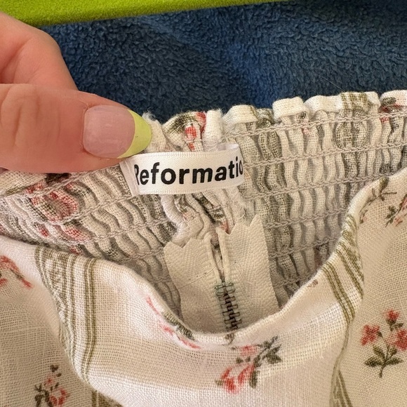 Reformation Arancini Linen Top Worn 1x - Picture 9 of 10